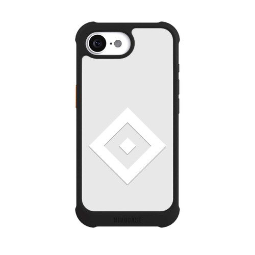 Apple iPhone 16e NIVOmax Rauten Logo auf HSV Grau