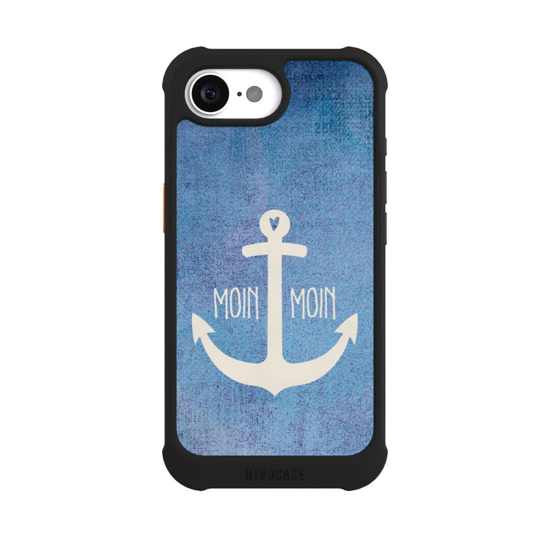 iPhone 16e NIVOmax Moin Moin Anker Blau