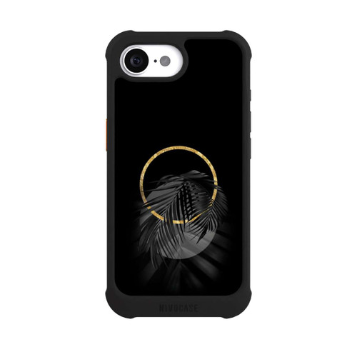 Apple iPhone 16e NIVOmax Feuille tropicale noire