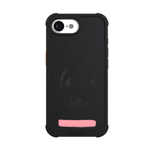 Apple iPhone 16e NIVOmax La vie en Pink Transparent