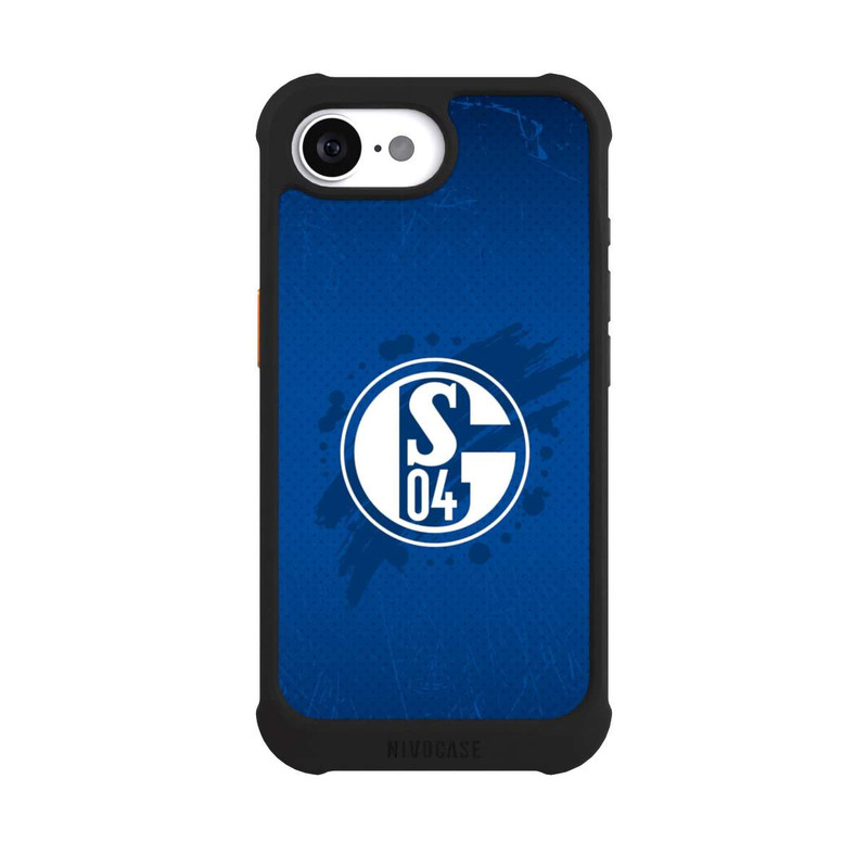 iPhone 16e NIVOmax Schalke 04 Farbe Fleck Blau