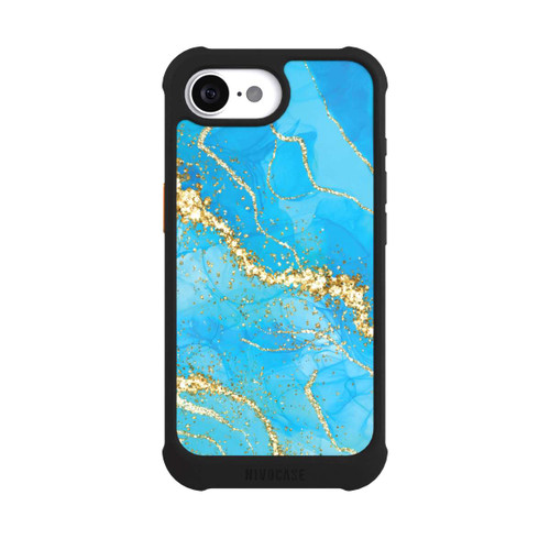 Apple iPhone 16e NIVOmax Türkis Gold Wallpaper