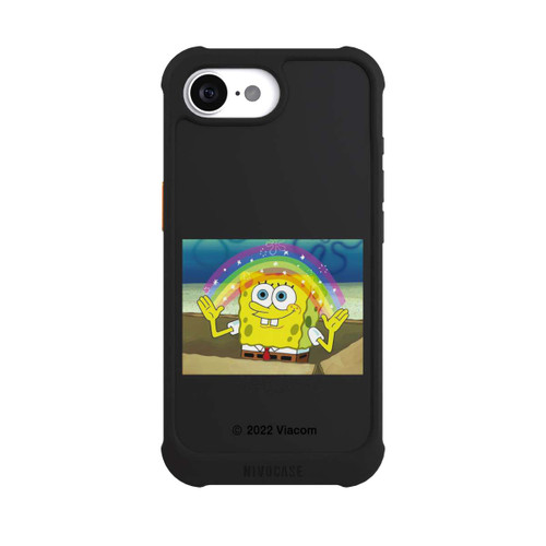 Apple iPhone 16e NIVOmax Spongebob - Rainbow Meme transparent