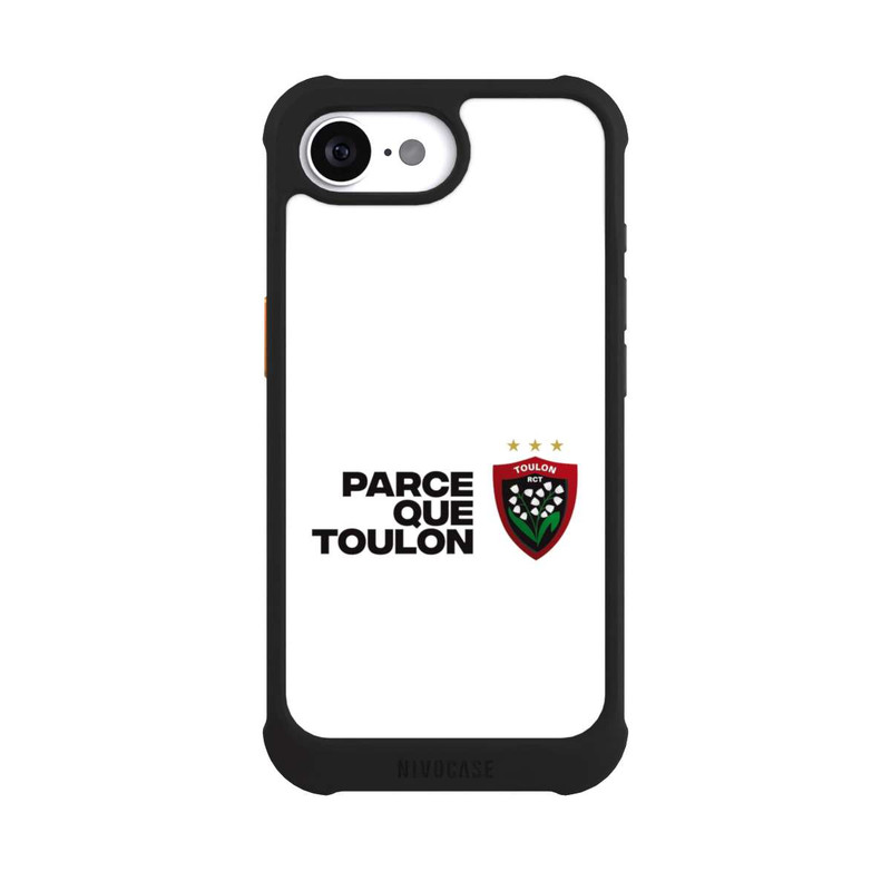 iPhone 16e NIVOmax RC Toulonnais PQT Blanc