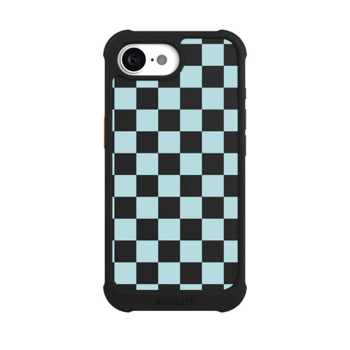 Apple iPhone 16e NIVOmax Karo Weiches Blau