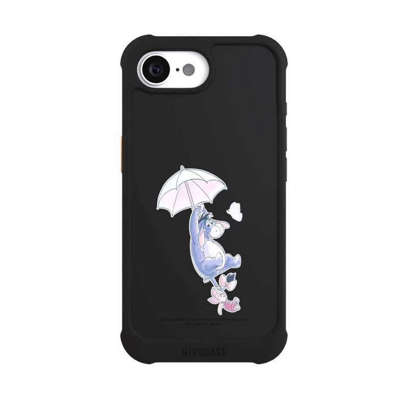 iPhone 16e NIVOmax Winnie Pooh Eeyeore Find Happiness Transparent