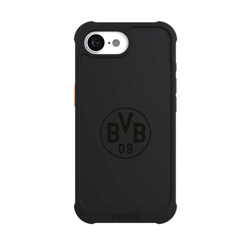 Apple iPhone 16e NIVOmax BVB Logo Schwarz Transparent