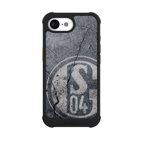 Apple iPhone 16e NIVOmax Schalke 04 Beton Look