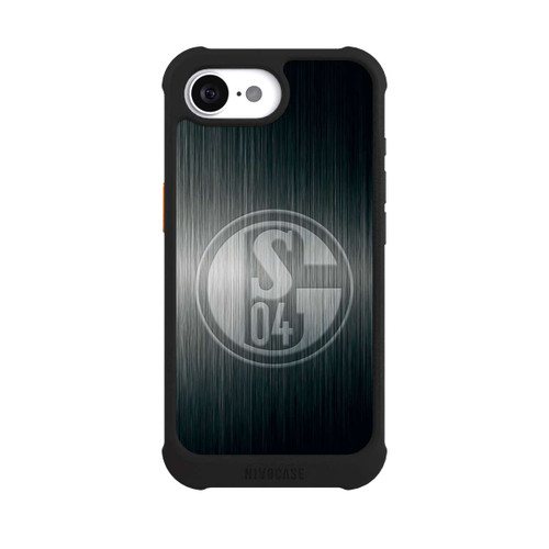 Apple iPhone 16e NIVOmax Schalke 04 Metall Look