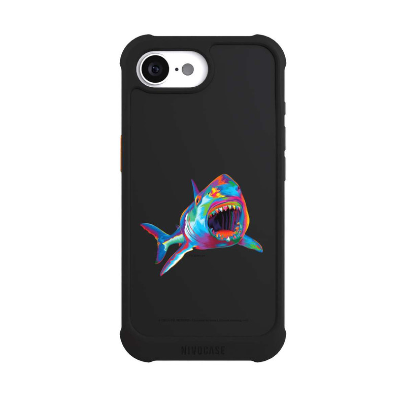iPhone 16e NIVOmax Requin Pop Colour transparent