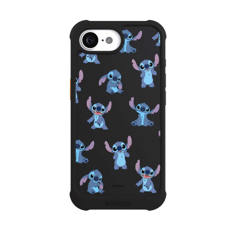 iPhone 16e NIVOmax Stitch Faces Pattern Transparent