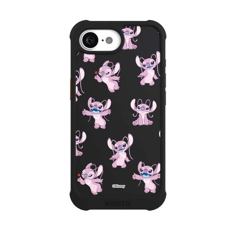 iPhone 16e NIVOmax Angel Faces Pattern Transparent