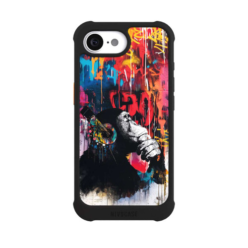 Apple iPhone 16e NIVOmax Chimp Blue Streetart