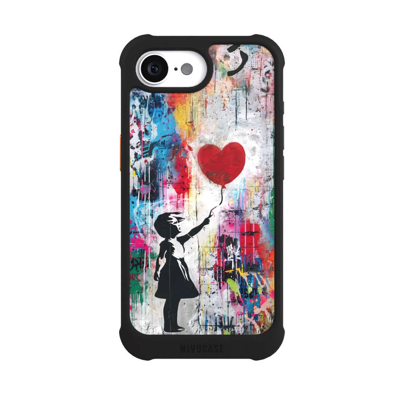 iPhone 16e NIVOmax Balloon Girl Colorful