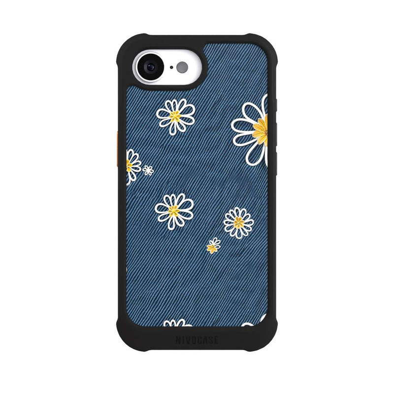 iPhone 16e NIVOmax Jeans Flowers Pattern with AI
