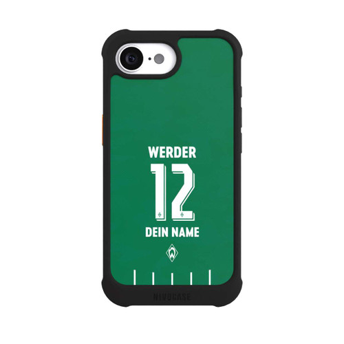 Apple iPhone 16e NIVOmax Werder Bremen Trikot Personalisierbar 25-26