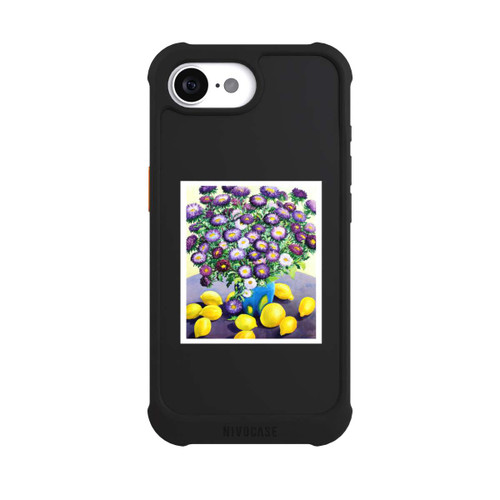 Apple iPhone 16e NIVOmax Purple Asters and Lemons by Christopher Ryland