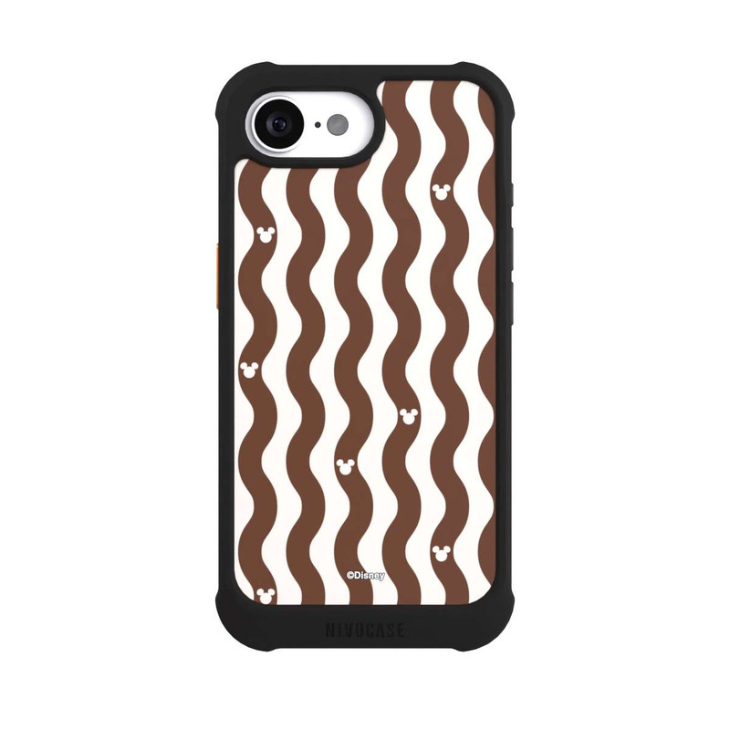 iPhone 16e NIVOmax Mickey Mouse Brown Pattern Waves