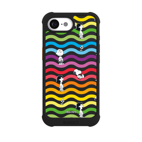Apple iPhone 16e NIVOmax Snoopy Pattern Rainbow Transparent