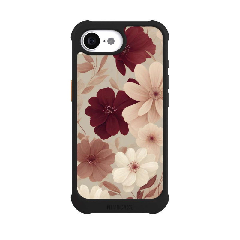 iPhone 16e NIVOmax Romantic Flowers Beige with AI