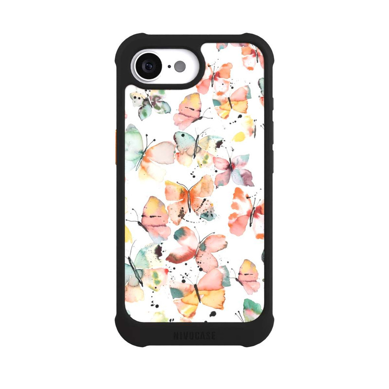 iPhone 16e NIVOmax Butterflies Watercolor Pattern