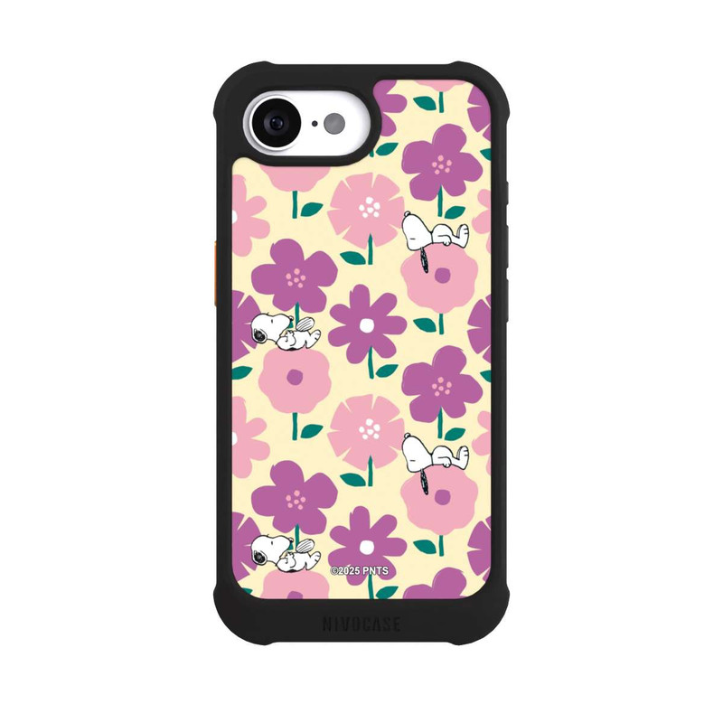 iPhone 16e NIVOmax Peanuts Flower Pattern Yellow