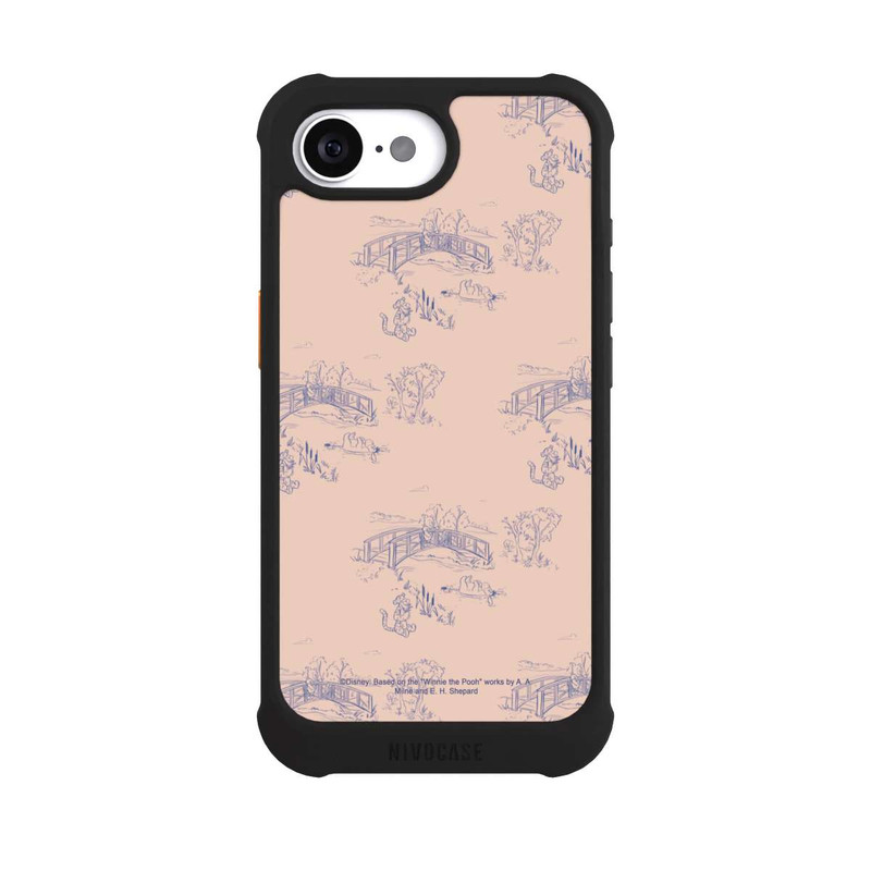iPhone 16e NIVOmax Winnie Puuh Keramik Muster Brücke Pink