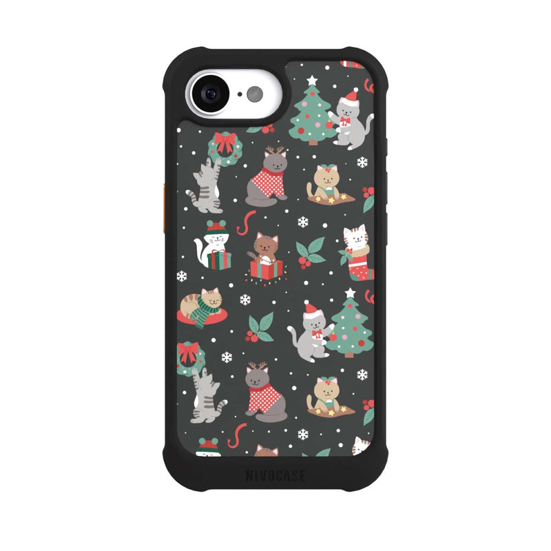 iPhone 16e NIVOmax Weihnachtliche Kätzchen