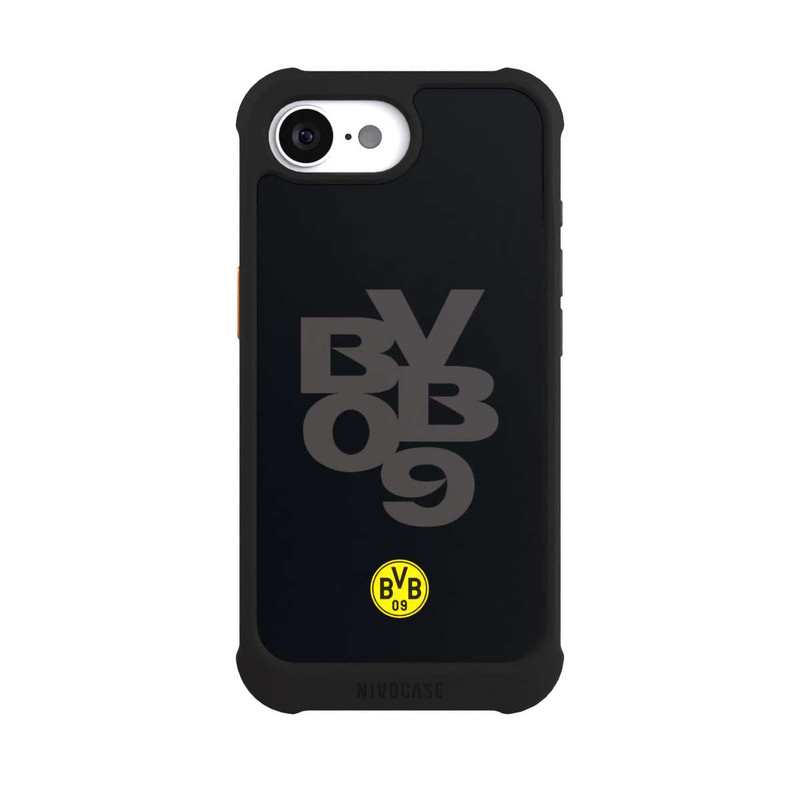 iPhone 16e NIVOmax BVB09 Grau Schwarz