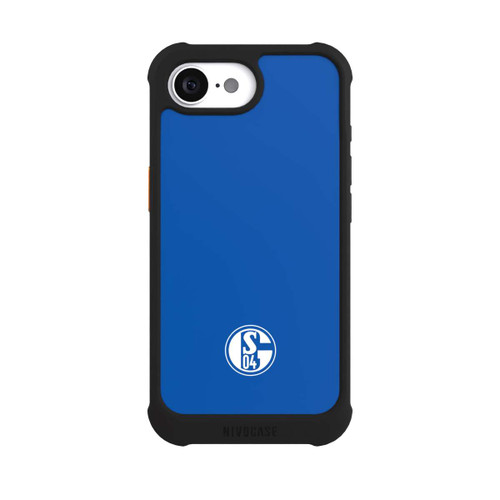 Apple iPhone 16e NIVOmax FC Schalke 04 Logo Blau