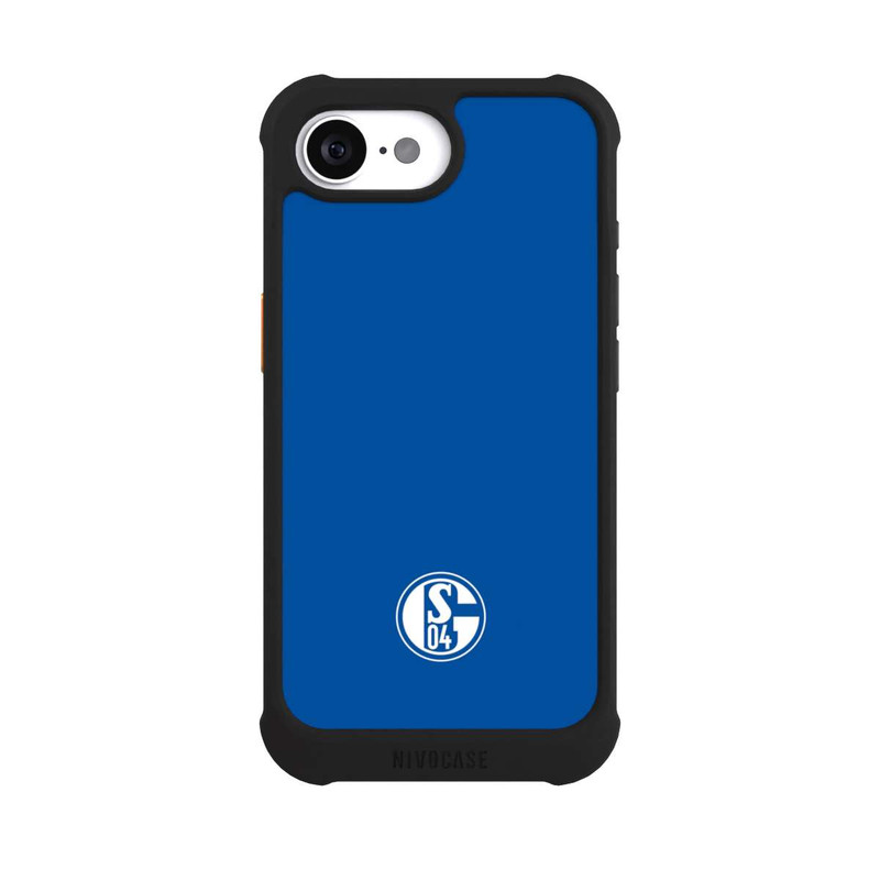 iPhone 16e NIVOmax FC Schalke 04 Logo Blau