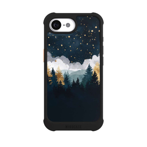 Apple iPhone 16e NIVOmax nächtlicher Wald Indigo