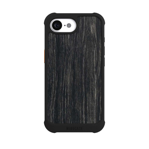 Apple iPhone 16e NIVOmax Dunkle Holzstruktur