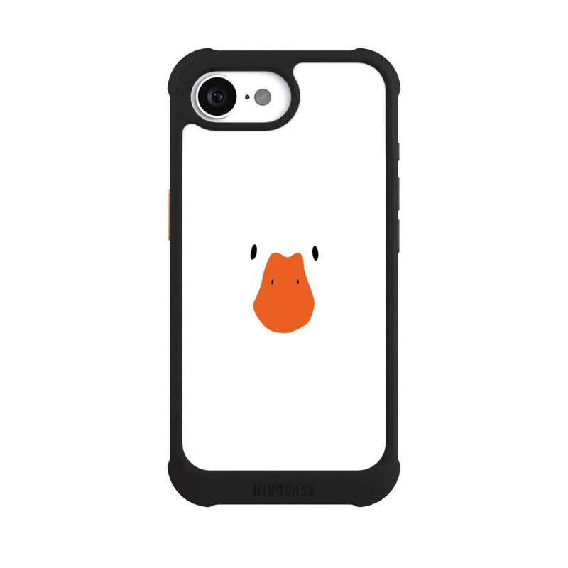 iPhone 16e NIVOmax Visage de canard blanc