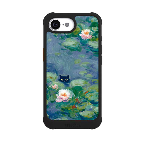 Apple iPhone 16e NIVOmax Katze im Teich Gemälde