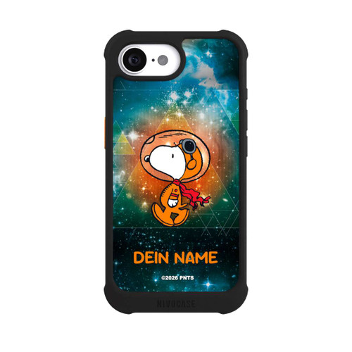Apple iPhone 16e NIVOmax Snoopy Weltraumreisender Personalisierbar