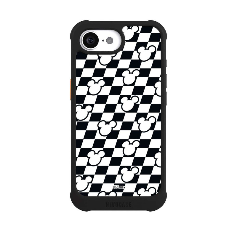 iPhone 16e NIVOmax Happy Racing Pattern Mickey Mouse Motorsport
