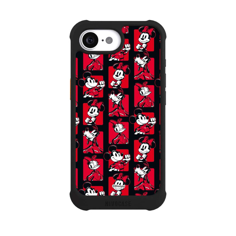 iPhone 16e NIVOmax Micky Maus Rally Pattern Red