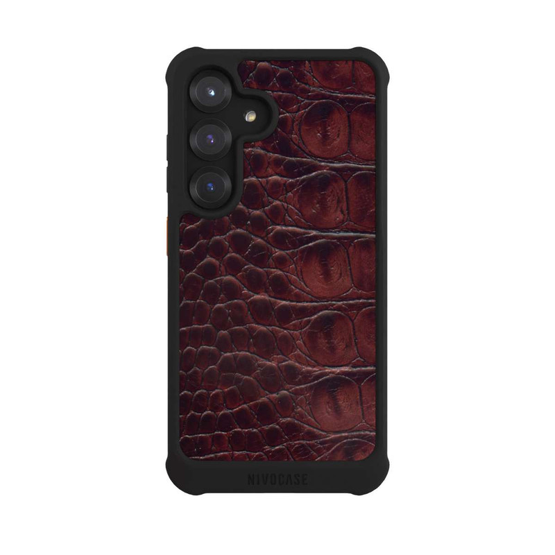 Galaxy S25 NIVOmax Cuir de Crocodile