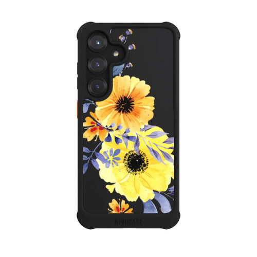 Samsung Galaxy S25 NIVOmax Gelbe schwedische Blumen