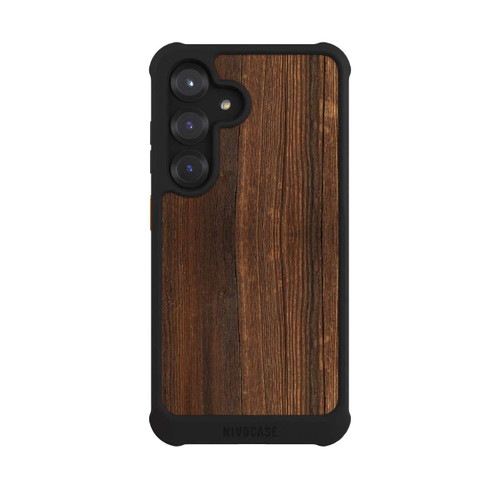 Samsung Galaxy S25 NIVOmax Walnut Wood Look