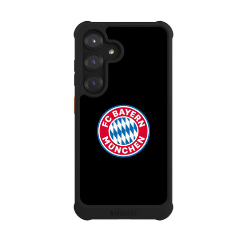 Samsung Galaxy S25 NIVOmax FCB Logo auf Schwarz