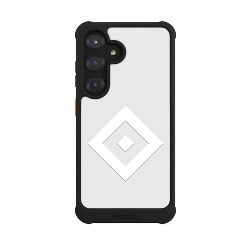Samsung Galaxy S25 NIVOmax Rauten Logo auf HSV Grau