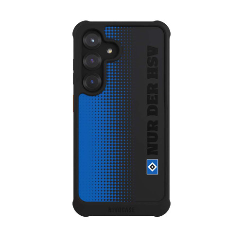 Samsung Galaxy S25 NIVOmax Nur der HSV - Rautenraster Blau - ohne Hintergrund