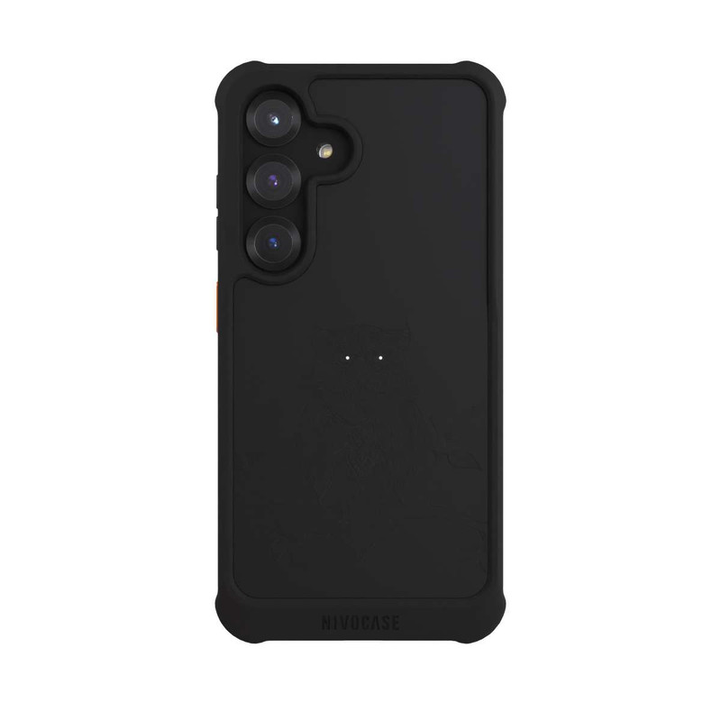Galaxy S25 NIVOmax Mandala de hibou sans fond