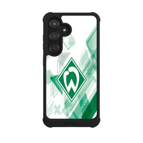 Samsung Galaxy S25 NIVOmax Weiße Grafikelemente - Werder Bremen