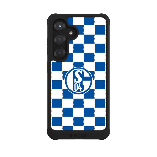 Samsung Galaxy S25 NIVOmax Muster Schalke 04