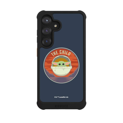 Samsung Galaxy S25 NIVOmax The Child Abzeichen Blau