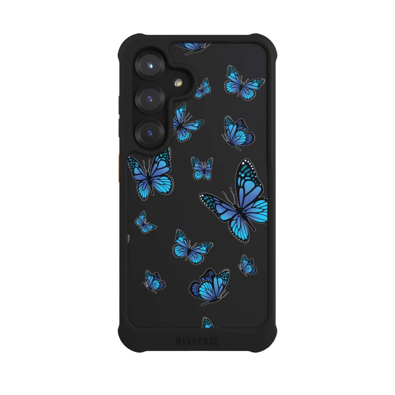 Galaxy S25 NIVOmax Butterfly Pattern Transparent