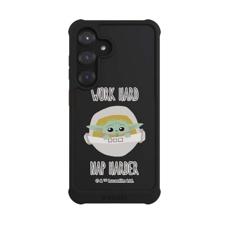 Galaxy S25 NIVOmax The Child Work Hard Nap Harder Transparent